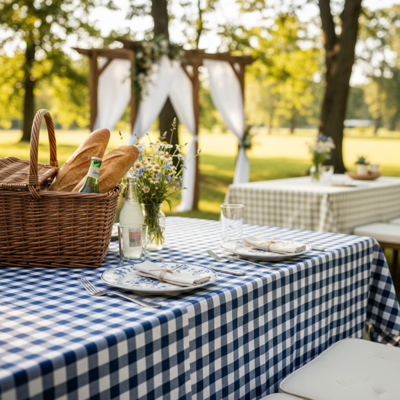 How to Choose the Perfect Gingham Tablecloth for Your Event?