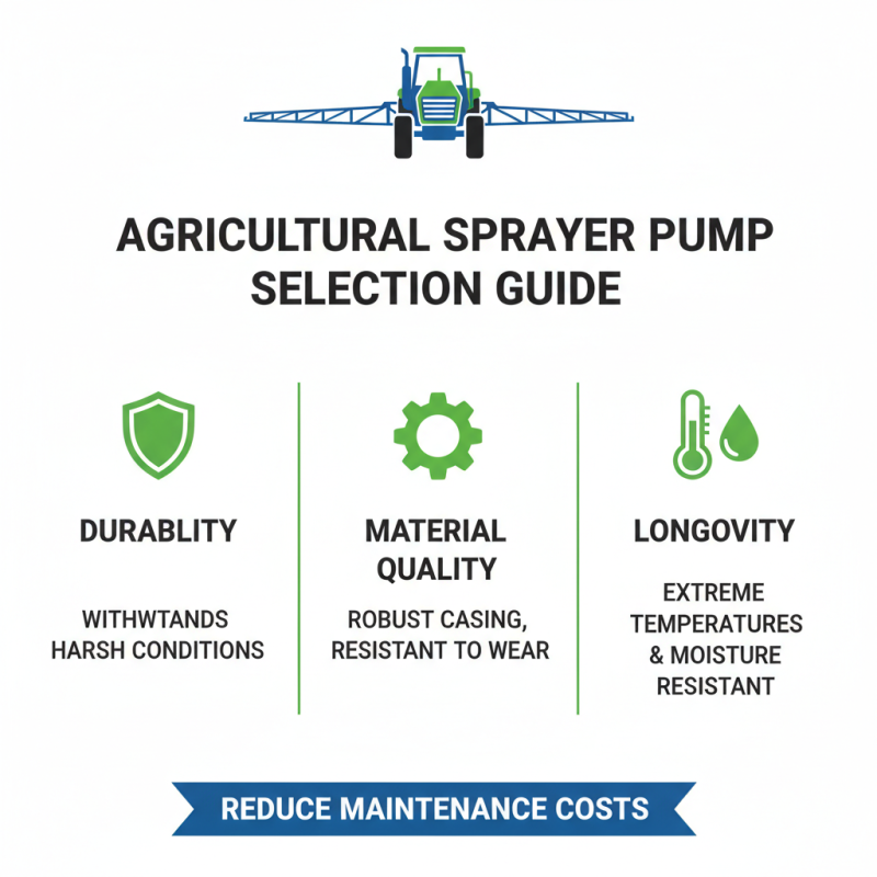 Why Choose Sprayer Pumps for Your Agricultural Needs?