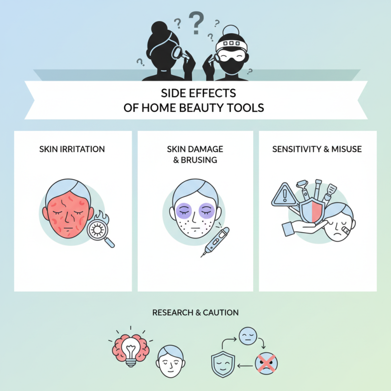 What are the side effects of using home beauty tools?