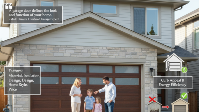 How to Choose the Best Overhead Garage Door for Your Home?
