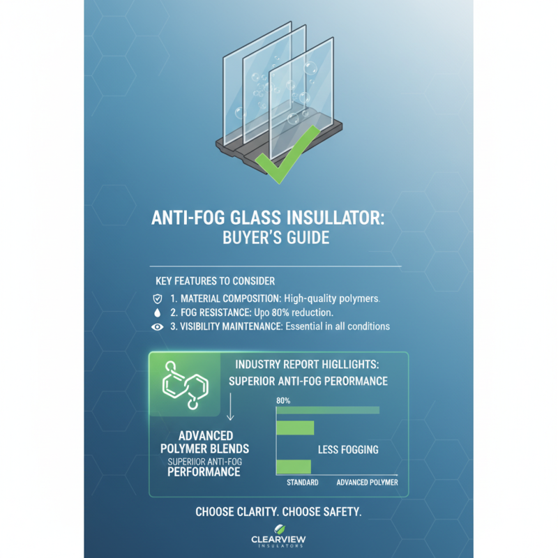 How to Choose the Best Anti-Fog Glass Insulator for Your Needs?