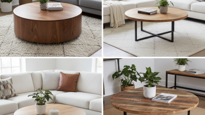 Top Coffee Table Wood Round Designs for Your Living Room Ideas?