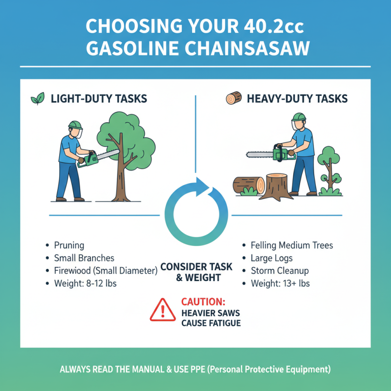 Top 10 Tips for Using a 40.2cc Gasoline Chain Saw?