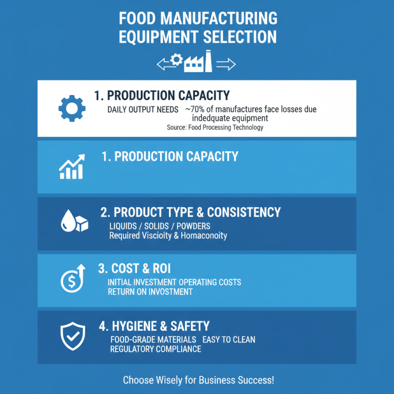 How to Choose the Right Food Manufacturing Equipment for Your Business?