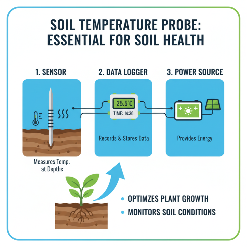 What is a soil temperature probe and how does it work?