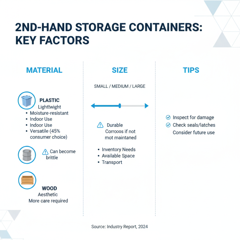 How to Choose the Best Second Hand Storage Containers for Your Needs?