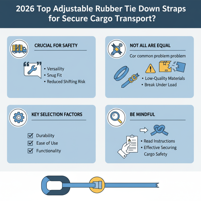 2026 Top Adjustable Rubber Tie Down Straps for Secure Cargo Transport?