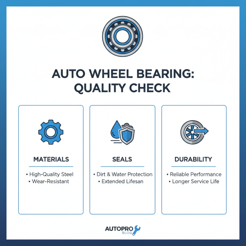 How to Choose the Right Auto Wheel Bearing for Your Vehicle?