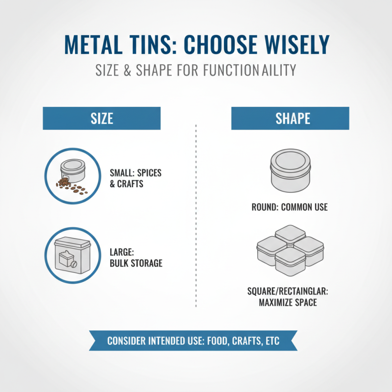 How to Choose the Right Metal Tins for Your Needs?