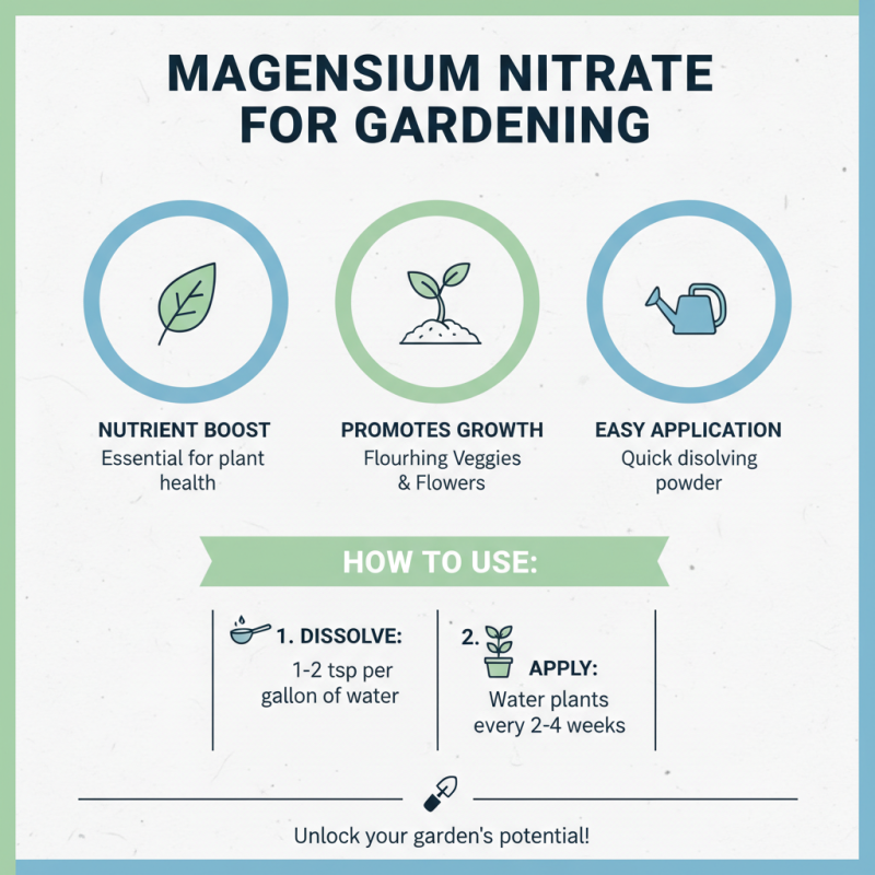 How to Use Magnesium Nitrate Powder Effectively?