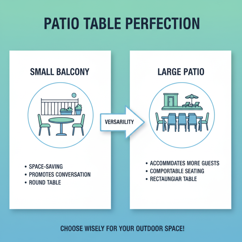 What is a Patio Table and How to Choose the Right One?