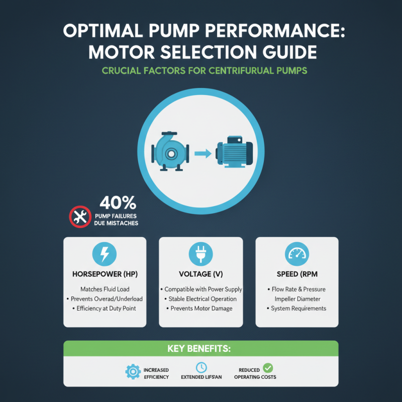 2026 How to Choose the Right Centrifugal Pump Motor for Your Needs?