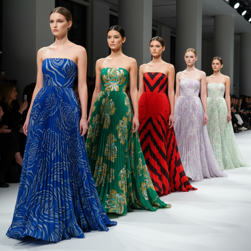 2026 Top Trend Pleated Strapless Dress Styles to Watch Out For?