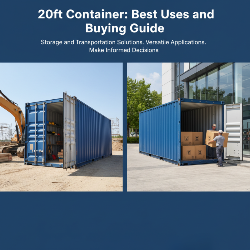 20ft Container Best Uses and Buying Guide?