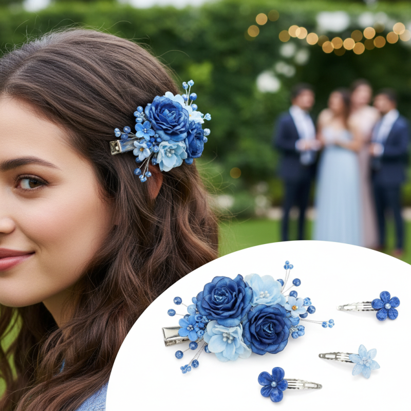 How to Choose the Perfect Blue Flower Hair Clip for Any Occasion?