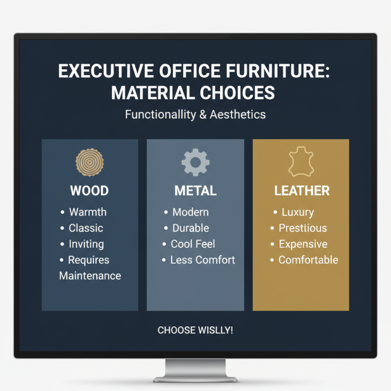 How to Choose Executive Office Furniture for Your Workplace?