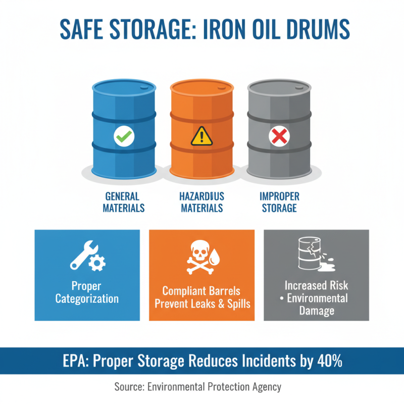 How to Properly Use Iron Oil Drums for Storage?