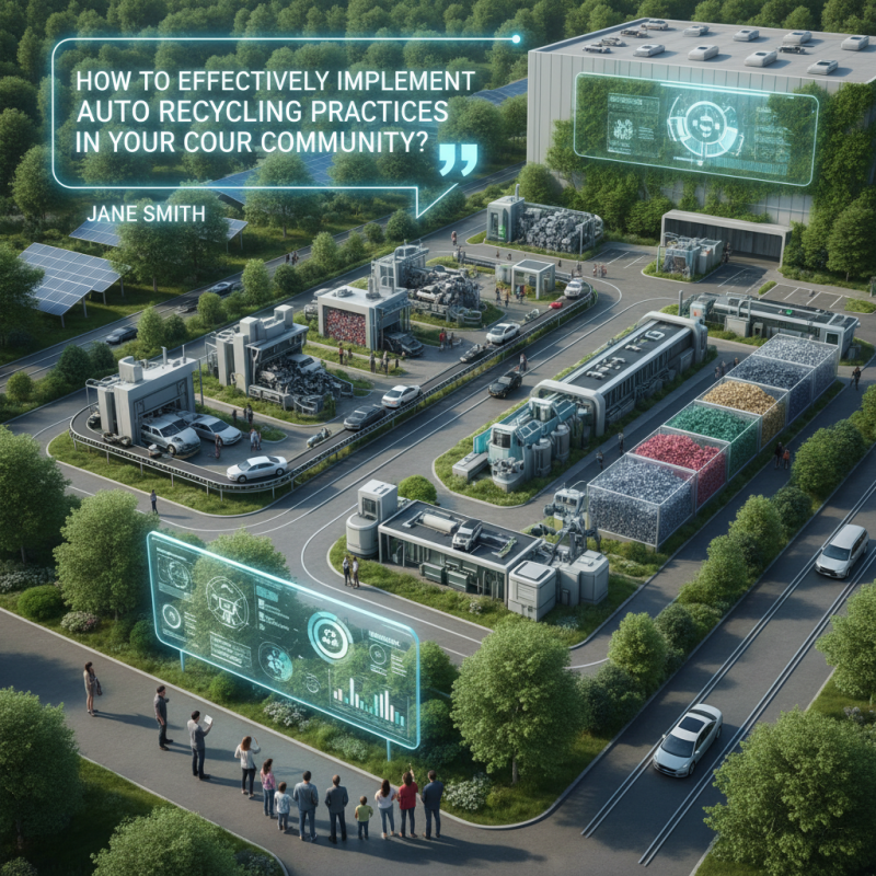 How to Effectively Implement Auto Recycling Practices in Your Community?