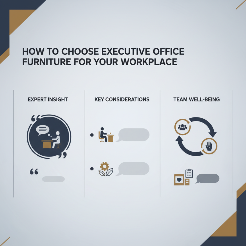 How to Choose Executive Office Furniture for Your Workplace?