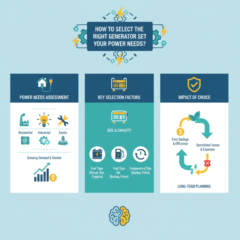 How to Select the Right Generator Set for Your Power Needs?