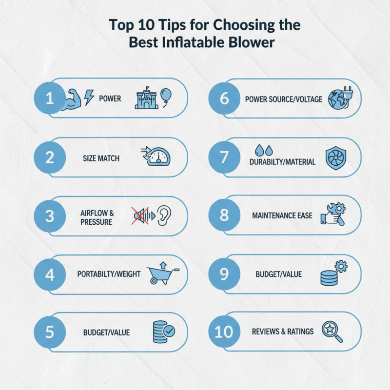 Top 10 Tips for Choosing the Best Inflatable Blower?