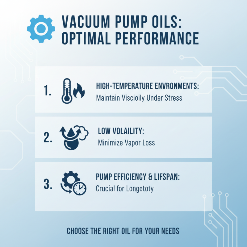 2026 Top Vacuum Pump Oil Types for Optimal Performance?