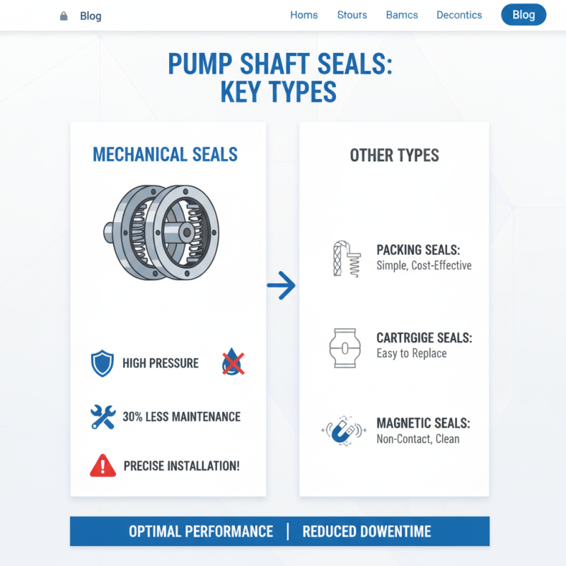 2026 Top Pump Shaft Seal Types and Their Applications Explained?
