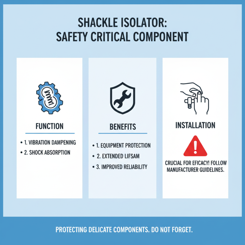 How to Use a Shackle Isolator for Improved Safety and Performance?