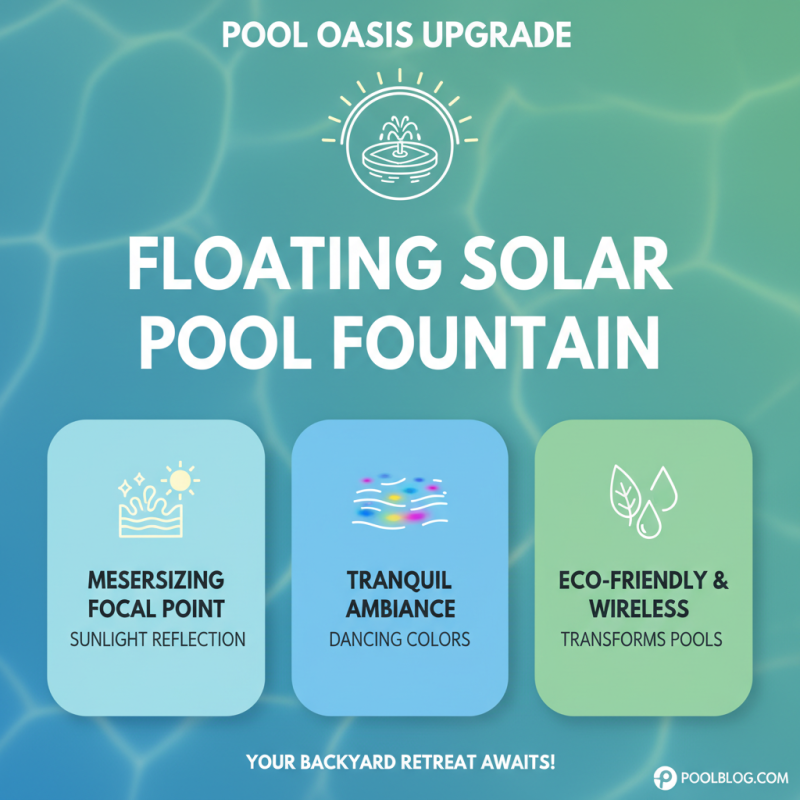 Top Benefits of Floating Solar Powered Pool Fountain for Your Backyard Oasis?