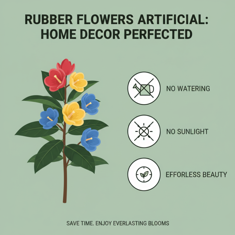 Top Benefits of Using Rubber Flowers Artificial for Home Decor?
