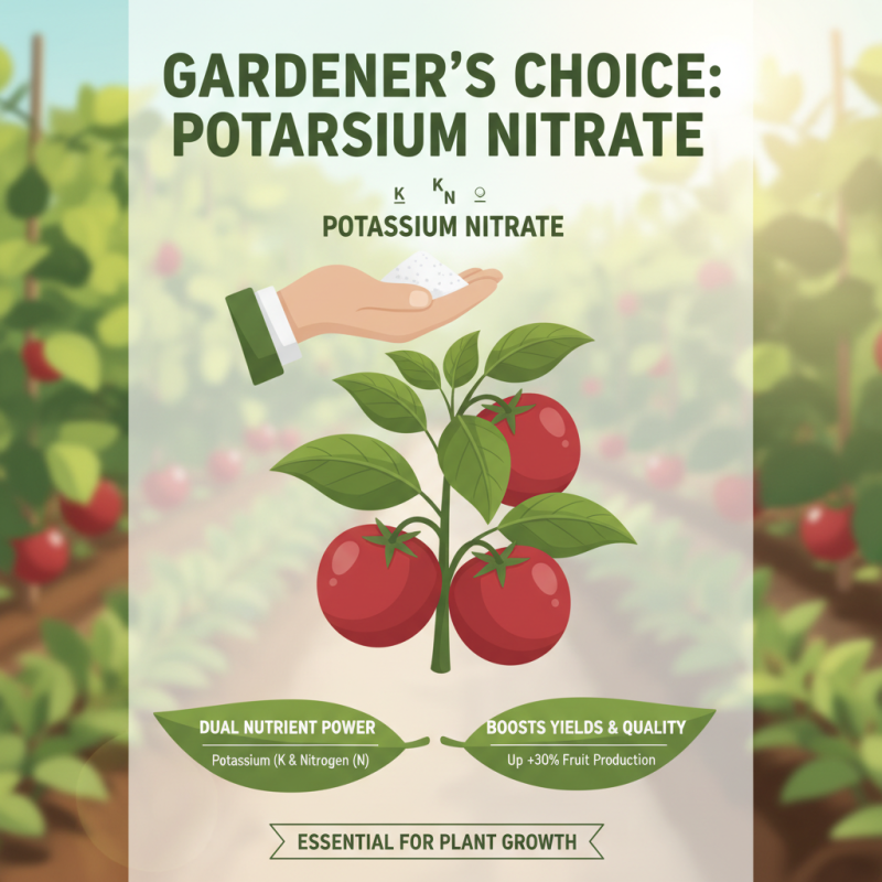 Why Choose Potassium Nitrate Powder for Your Gardening Needs?