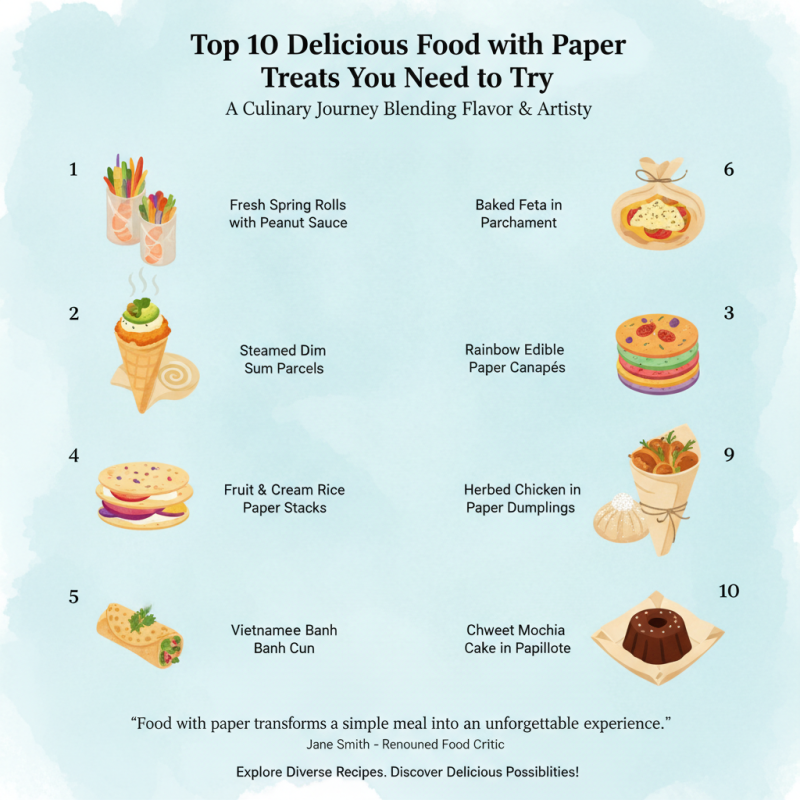 Top 10 Delicious Food with Paper Treats You Need to Try?