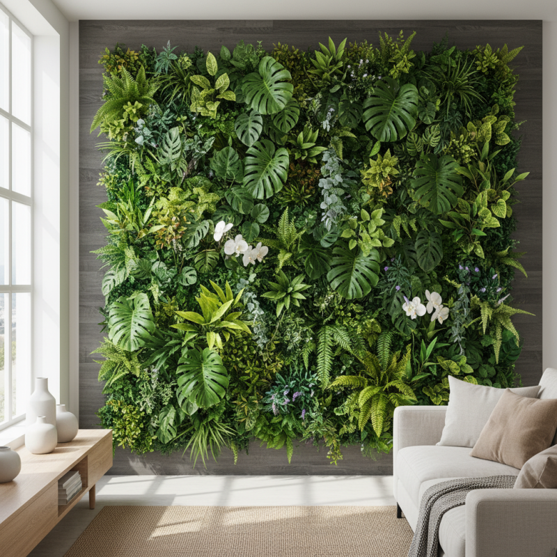How to Create a Stunning Artificial Plant Wall for Your Home Decor?