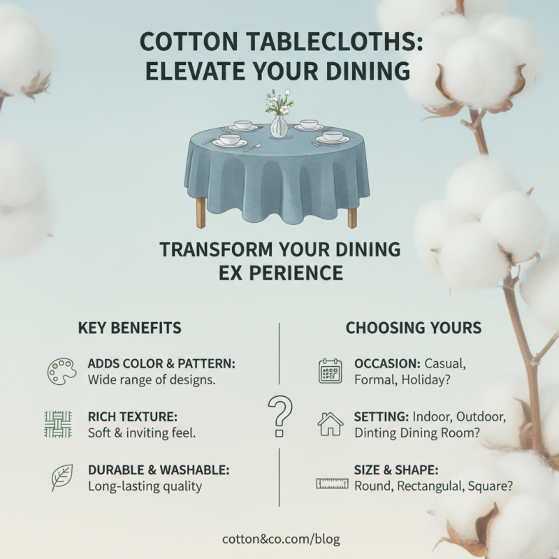 What are Cotton Tablecloths and How to Choose Them?