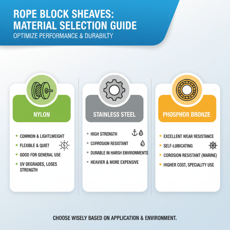 How to Choose Rope Block Sheaves for Optimal Performance?
