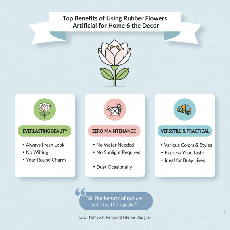 Top Benefits of Using Rubber Flowers Artificial for Home Decor?