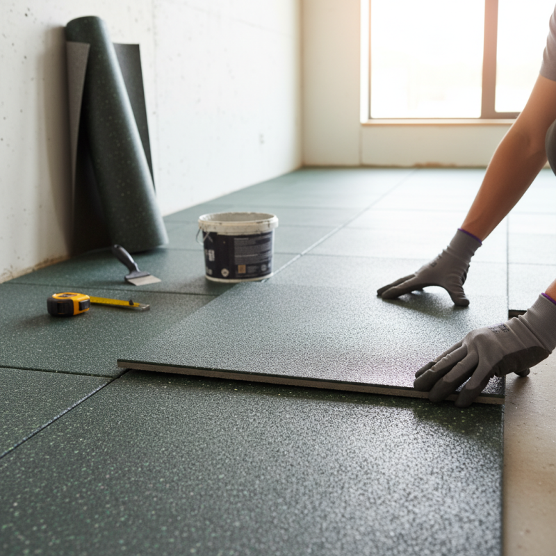 How to Install Rubber Tile for Your Home Flooring?