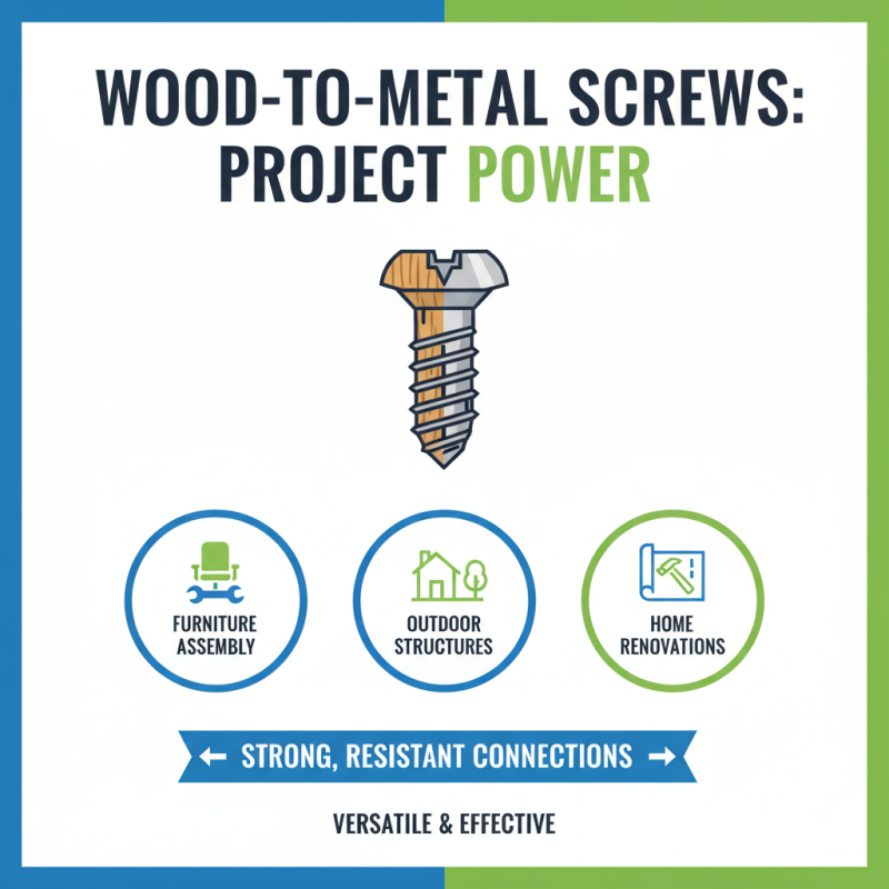 Why Choose Wood To Metal Screws for Your Next Project?