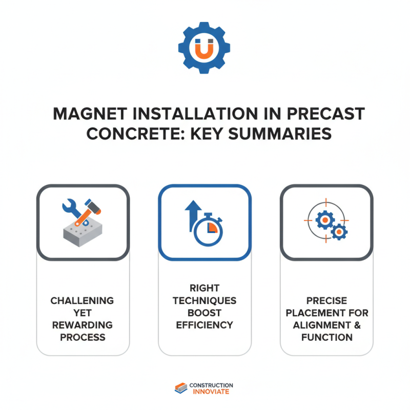 How to Insert Magnet for Precast Concrete Efficiently?
