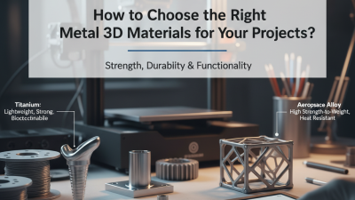 2026 How to Choose the Right Metal 3D Printing Materials for Your Projects?