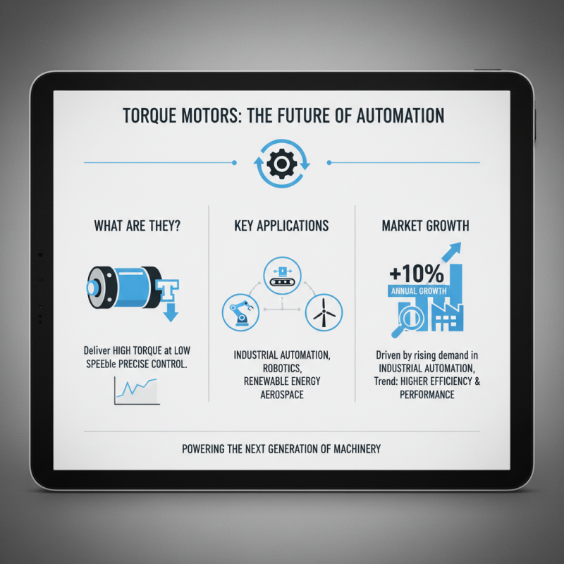 How to Choose the Right Torque Motors for Your Applications?