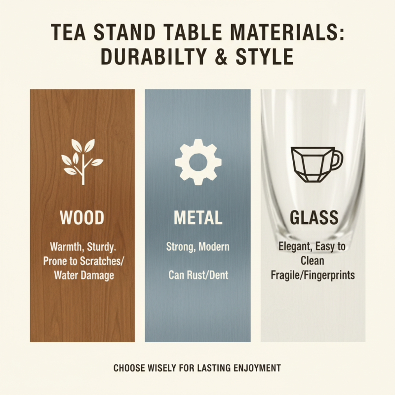 How to Choose the Best Tea Stand Table for Your Home?