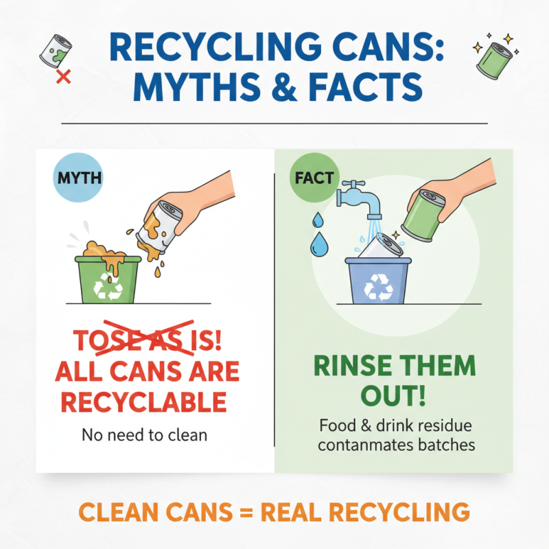What is the Purpose of Empty Cans in Recycling?