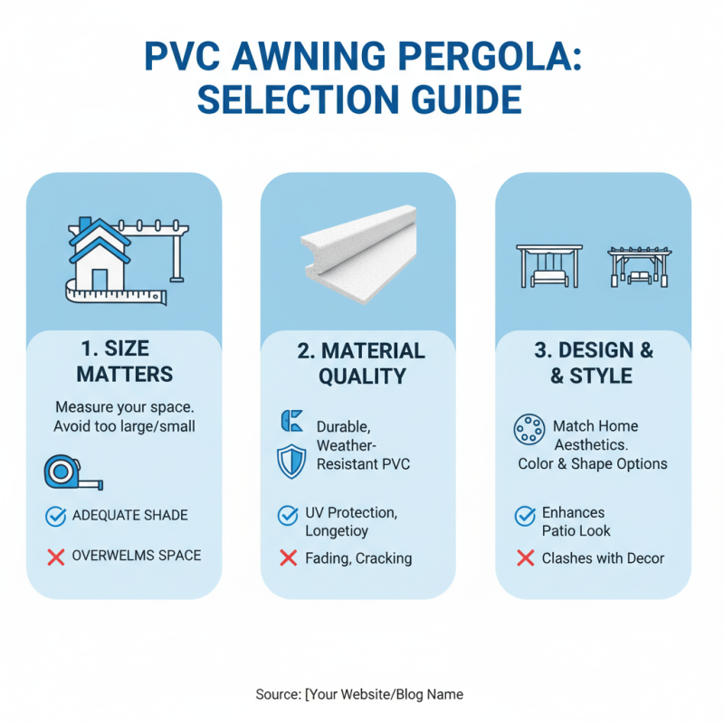 How to Choose the Right PVC Awning Pergola for Your Home?
