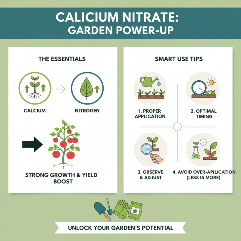 10 Essential Tips for Using Calcium Nitrate Effectively in Your Garden?