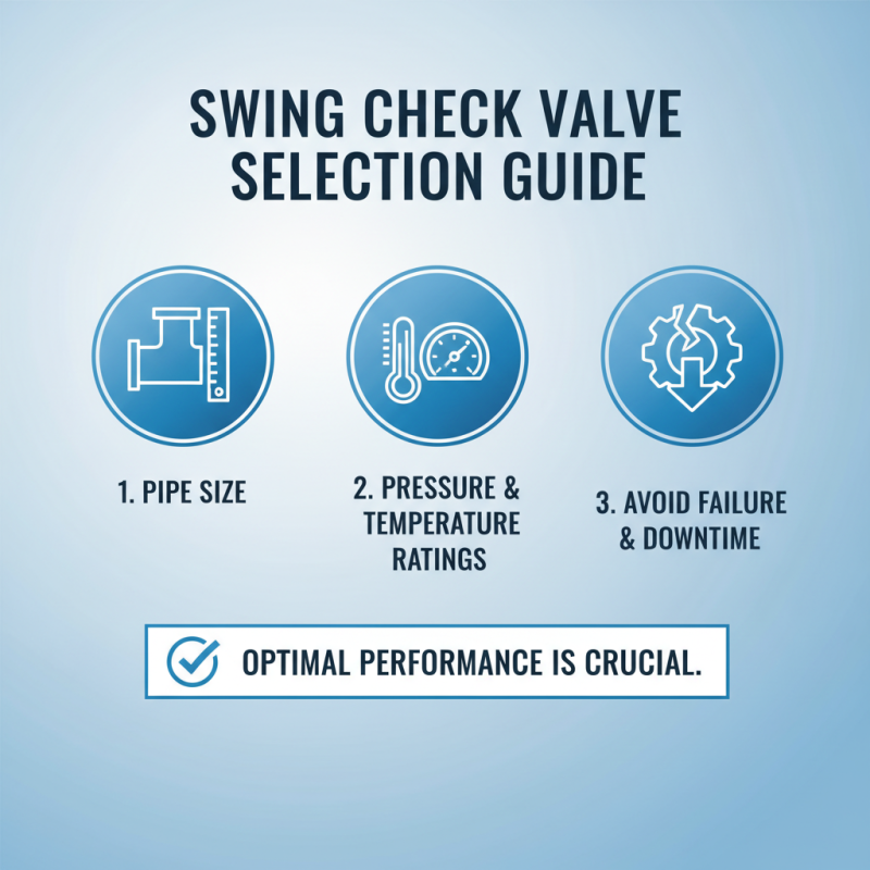 How to Choose the Right Swing Check Valve for Your Needs?