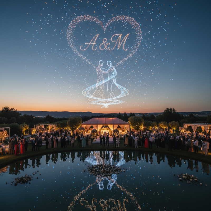 Top Reasons Why a Wedding Drone Light Show is Perfect for Your Big Day?
