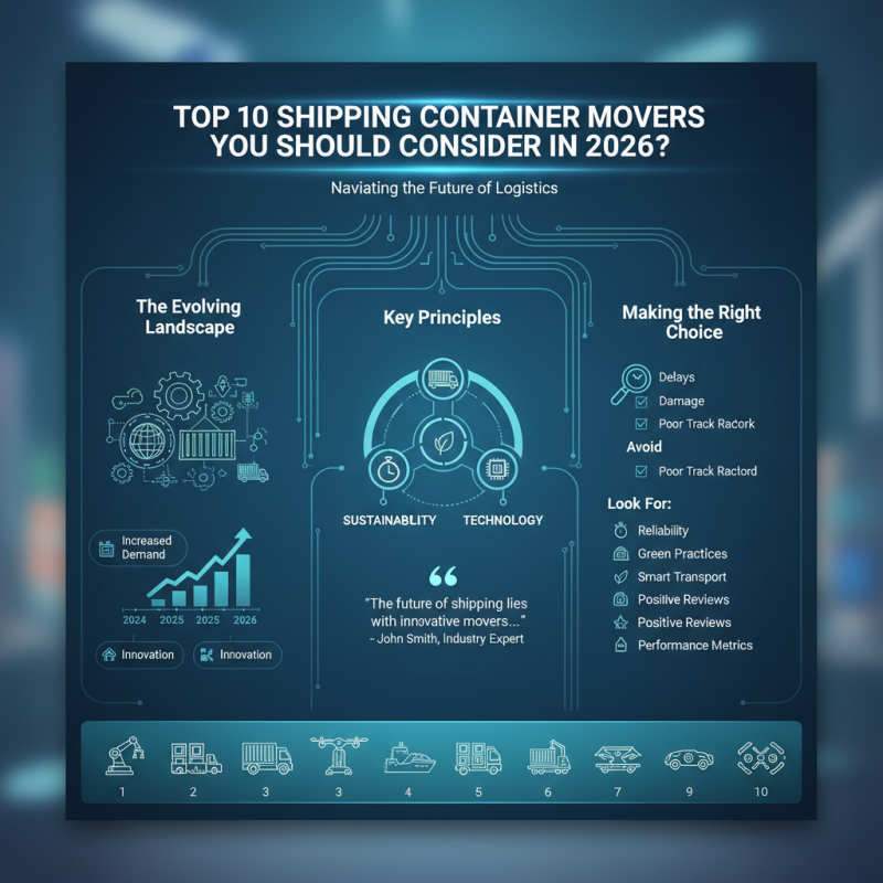 Top 10 Shipping Container Movers You Should Consider in 2026?