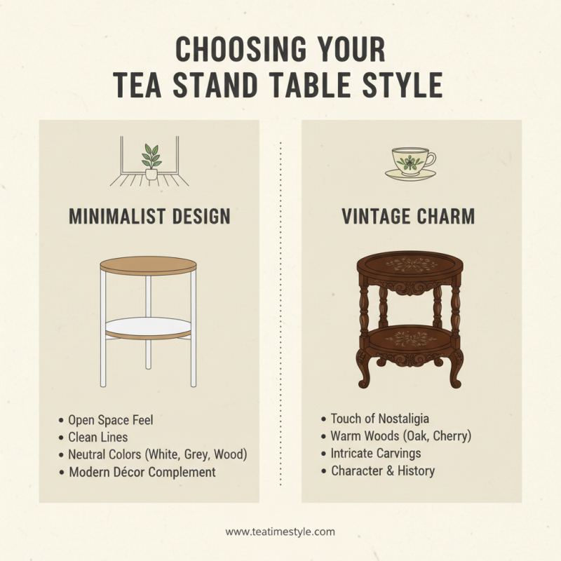 How to Choose the Best Tea Stand Table for Your Home?