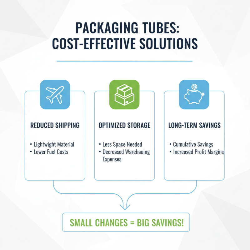What are the advantages of using packaging tubes?